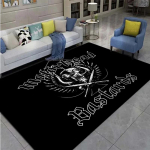 M-MotorHead Band Prinditud vaip Elutuba Magamistuba Moodne ja ilus libisemisvastane vaibafotograafia rekvisiidid s&uuml;nnip&auml;evakingitus 150cm by 100cm