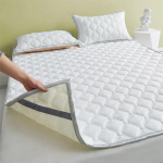 Puuvillane Hotelli &Uuml;hekordne Kahekordne Libisemiskindel Matt Hotelli &Otilde;huke Madrats Kaitsepad &Otilde;pilas&uuml;hiselamu Voodi Puuvillaga Polsterdatud Madratsipadi 150x200cm 1pc white