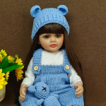 Reborn Baby Doll Elutruu pehme puudutusega kvaliteetsed nukud Kingitused lastele M&auml;nguasi, Pehme Silikoon Reborn Toddler Doll 55cm