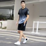 Meeste jooksu kiirelt kuivav spordiriiete komplekt Ice Silk Fat 10XL