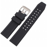 K&auml;erihm 23mm Silikoonist K&auml;erihm Rihm Meestele Spordiks Veekindel Mustad K&auml;erihmad Luminox Tarvikutele Roostevabast Terasest Must H&otilde;bedane Pandla 23mm