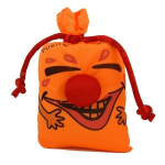 Porte-cl&eacute;s sac &eacute;metteur de rires rouge