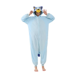 Bluey Onesies Naiste Pajams Kigurumi Cartoon One Piece Cosplay kost&uuml;&uuml;m Halloweeniks S lumetorm sinine v&auml;rv