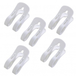 5 tk Eriti suured rannar&auml;tikute tekiklambrid, libisemisvastased vedrudisainid, mitmek&uuml;lgsus, vastupidavad r&otilde;ivad, k&auml;ter&auml;tikuhoidja, riiden&otilde;ela klambrid valge