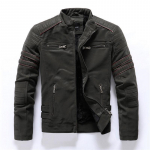 Nahkjakk Biker Riding Suit Flight Suit Meeste vabaaja nahktagi L
