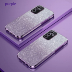 L&auml;ikiv Glitter Plating Silikoonist &uuml;mbris Samsung Galaxy A55 A 55 A35 A25 A15 A05 A05S A54 A34 A24 A14 A04s Bling pehme tagakaas Galaxy A55 lilla