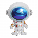 1 tk Kosmose s&uuml;nnip&auml;evapeo alumiiniumfooliumist &otilde;hupallikomplekt Beebi kosmosemehe temaatilise peokaunistustega koomiks Astronauts 78 x58