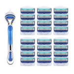 Kaks Sun Gillette Fusioniga &uuml;hilduvat žiletitera Proglide 5 teraga / 6 pakki (24 t&uuml;kki) + habemenuga, Korea habemenuga