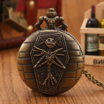 Meeste taskukellad Vintage pronksist taskukell Skelett Skelett J&otilde;ulueelne kvartsist taskukella kett Kingitus meestele ja naistele