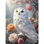 Isetehtud teemantmaal &ouml;&ouml;kull ristpistes komplekt mosaiikkunst teemantmaal t&auml;isring/ruudukujuline teemant kodukaunistus Round 50x70cm