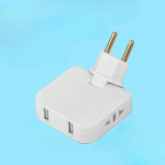 1 tk USB 3 in 1 EU toitepesa pistiku adapter kokkupandav USA to EU reisiadapterid toitemuundur KR pistik elektripistikupesa vahelduvvoolu pistikupesa