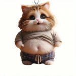 Uus akr&uuml;&uuml;list lame 2D armas kassi ripatsiga ripats auto ripatsiga v&otilde;tmehoidja