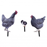 3tk Chicken Home Decor Realistlik aiaskulptuuride &otilde;ue kunst maal&auml;hedane v&auml;likaunistus