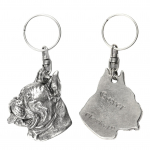 Boxer, German Boxer I - Silver-plated dog pendant, handbag decoration, backpack pendant by Art-Dog brand