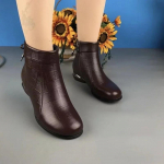 Kevad- ja s&uuml;gisene v&ouml;&ouml;ripoolne t&otilde;mblukk keskmise kontsaga suure suurusega l&uuml;hikesed saapad Naiste terava n&auml;oga mugavad naiste saapad 39