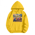 Pusad teismelistele t&uuml;drukutele pikkade varrukatega printimine vabaaja graafilised kapuutsid, n&ouml;&ouml;riga pullover Armas &uuml;lisuur kapuuts XXXL sinine