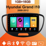 Android Carplay Autoraadio Hyundai Grand I10 2008-2012 jaoks Multimeediam&auml;ngija Pea&uuml;ksus Stereo GPS-navigatsioon BT WIFI 2+32GB 1+16GB