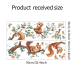 Multifilmi orav ronimispuu liblikas lastetuba lasteaia tausta paigutus seinakleebised 30*90CM*2PCS/fun-c30