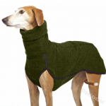 Elastsed koerte kampsunid k&otilde;rge kraega talvejope Greyhound Hunter riietusmantel Pehme keskmise suurusega koerte r&otilde;ivad XXXXL roheline
