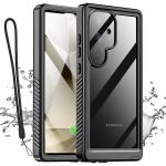 IP68 veekindel Samsung S24 S23 S22 Ultra Plus A55 A35 A34 A15 &uuml;mbris RedPepper Cover Sukeldumine Veealune Ujumine V&auml;lissport Samsung S24 Ultra must