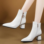 Terava ninaga naiste lumesaapad Seksikad k&otilde;rged kontsad kingad Nahast paksud talvised Chelsea saapad Trend Gladiator Zapatos Lady 35