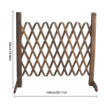 Sisset&otilde;mmatav tara Kokkupandav laienev aed dekoratiivne puidust tara lemmikloomad turvatara sise&otilde;ue aia muru kodukaunistamiseks pruun