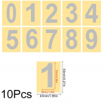10 tk Siltidele Uksele Kodu Aadress Aed Aia Dekor Peegeldav Postkasti Numbrite Kleebis 48x24mm