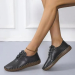 Tossud Naiste Kingad Platvorm Loaferid Paelad Nahast Madalad Trend Kevad Vabaaja Ema Kinga Mujer Zapatos Chaussure Femme 35 must