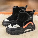 Talvesaapad Meestele Platvormiga K&otilde;rged tossud Briti stiilis meeste saapad vabaaja Brogue Walking Outdoor Kingad Meeste saapad 39 beež