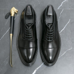 Luksuslik &auml;ri Oxford nahast kingad Meeste hingav kummist pidulik kleit kingad Meeste kontor Pulmakorterid Jalatsid Mocassin Homme 38 must