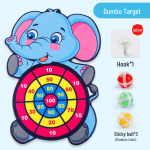 Kleepuvate pallidega joonisfilm - interaktiivne sise-/v&auml;ljasm&auml;ng lastele Dumbo target (3 balls + 1 hook)