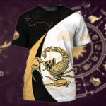 3D-prindiga Scorpion T-s&auml;rk meestele Lahedad loomamustrilised T-s&auml;rgid Suvised vabaaja l&uuml;hikeste varrukatega O-kaelusega Topid T&auml;nava lahtised T-s&auml;rgid S