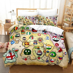Uus Countryball Polandballsi voodipesukomplekt, &uuml;heinimesevoodi, kaheinimesevoodi, suur kaheinimesevoodi, t&auml;iskasvanud lapsele magamistoa tekikott Komplektid multifilm EU Single 135x200cm