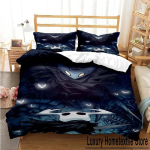 3D-tr&uuml;kiga m&auml;ng Hollow Knight Voodipesukomplekt Tekikott Tekk Voodi &Uuml;heinimese Twin T&auml;iskasvanu Queen Noore T&uuml;druku Poiste Kingitus Kodutekstiilid 70x133cm 2pcs white