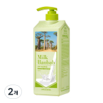 Milk Baobab Lime & Basil Shampoo, 1000ml, 2 units beige