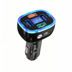 6-porti USB-autolaadija 4 USB+2 PD kiirlaadimine PD QC3.0 USB C autotelefoni laadija C-t&uuml;&uuml;pi adapter iPhone'i jaoks pingeekraaniga Samsung Huawei must