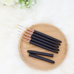 5 tk/komplekt Nail Art Liner Pintslite komplekt Pikliku triibuga joonistamise professionaal must