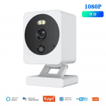 Tuya nutikas miniatuurne WiFi-kaamera 5MP siseruumides juhtmevaba 4x suumiga koduturvakaamerad AI inimtuvastusega 1080P HD CCTV videovalve 1080P Cam NO SD Card