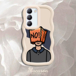 V&auml;rvitud muster Big Wave Edge pehme silikoon materjal Macaron telefoni &uuml;mbris p&otilde;rutuskindel kaitsev kummist korpus OnePlus Vivo Motorola Moto jaoks Motorola Moto G04 must