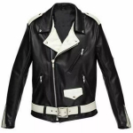 Uus MUST Nahast Stiilne Meeste Ehtne Pehme Trendikas Mootorratturi Biker Jakk S must