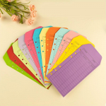 12 tk eelarve &uuml;mbrikud kartong sularaha &uuml;mbriku s&uuml;steem raha s&auml;&auml;stmiseks A6 k&ouml;itja eelarve planeerija &uuml;mbrikud taskud 12PCS