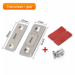 &Uuml;li&otilde;huke magnetimeja kappide ja sahtlite jaoks &ndash; stantsivaba roostevabast terasest riistvara Invisible magnetic suction-with screws 3m