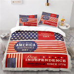 Uue Disainiga Ameerika Lipp 3D Voodipesukomplekt Prinditud Tekikate Tekikate Komplekt Padjap&uuml;&uuml;ridega Au EL USA &Uuml;heinimese Kaheinimese Suurused 135x200cm