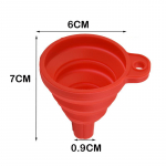 Kokkupandav auto mootori lehter Silikoonist vedeliku lehter pesuri vedeliku vahetus kaasaskantav auto mootori&otilde;li bensiini vahetuslehter 7cmX6cm