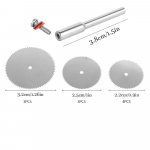 11 tk Mini Saeketta Komplekt T&auml;ppispuidut&ouml;&ouml; L&otilde;ikeketas 1 Varras 22mm 25mm 32mm Puidu Metalli L&otilde;ikamiseks