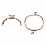 1 tk 12,5 cm linnupeaga reljeefne antiikpronksist metallist rahakotiraam kott Suudlusklambriga k&auml;epide isetehtud kaarlukuga kotitarvikud