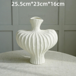 Lillevaas Kaunistus Kodu Plastist vaas Valge imitatsiooniga keraamiline lillepott Large Texture Bottle, White