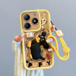 KEYSION L&ouml;&ouml;gikindel &uuml;mbris Realme C63 C61-le koos kaelapaelaga Pehme silikoonist armas 3D koomiksinukuga telefoni&uuml;mbris OPPO Reamle C55 C53 C51-le for Realme C61