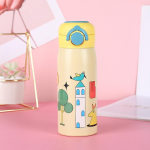 Multifilmi stiilis roostevabast terasest termostops t&otilde;ster&otilde;ngaga Kaasaskantav v&auml;litingimustes kasutamiseks m&otilde;eldud laste veetass sirge joogiga mini kattega veetass 500ml