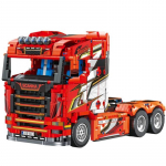 Technical City 1708 tk Scanias Longline V8 Traktori Veoauto Mudel Ehitusklotsid Kokkupandav Auto Klotsid M&auml;nguasjad Lastele Kingitused